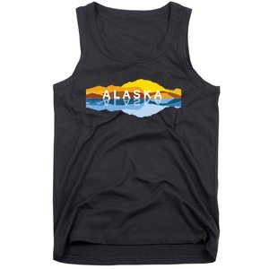 Alaska Mountain Reflections Denali Mountain Souvenir Tank Top