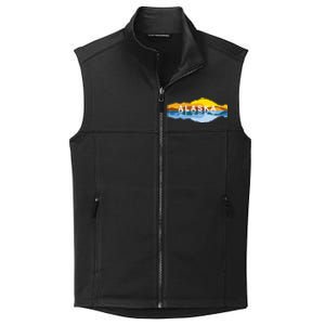 Alaska Mountain Reflections Denali Mountain Souvenir Collective Smooth Fleece Vest