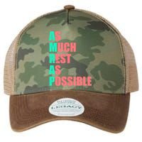 As Much Rest As Possible AMRAP Funny Trendy Legacy Tie Dye Trucker Hat