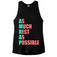 As Much Rest As Possible AMRAP Funny Trendy Ladies PosiCharge Tri-Blend Wicking Tank