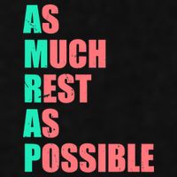 As Much Rest As Possible AMRAP Funny Trendy Ladies PosiCharge Tri-Blend Wicking Tank