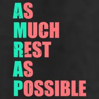 As Much Rest As Possible AMRAP Funny Trendy 7 Panel Mesh Trucker Snapback Hat