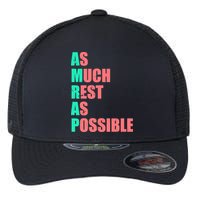 As Much Rest As Possible AMRAP Funny Trendy Flexfit Unipanel Trucker Cap