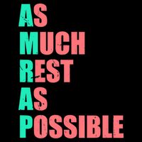 As Much Rest As Possible AMRAP Funny Trendy Backpack