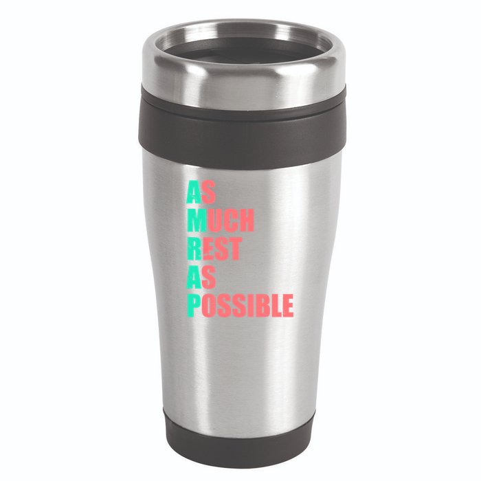 As Much Rest As Possible AMRAP Funny Trendy 16oz Travel Tumbler