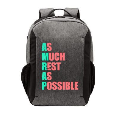 As Much Rest As Possible AMRAP Funny Trendy Vector Backpack
