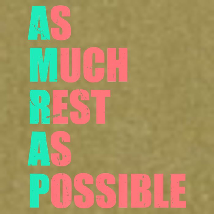 As Much Rest As Possible AMRAP Funny Trendy Garment-Dyed Women's Muscle Tee