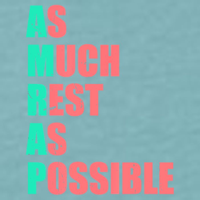 As Much Rest As Possible AMRAP Funny Trendy Sueded Cloud Jersey T-Shirt
