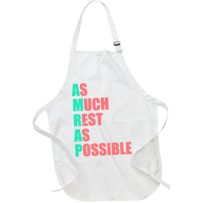 As Much Rest As Possible AMRAP Funny Trendy Apron