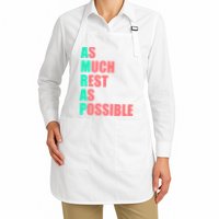 As Much Rest As Possible AMRAP Funny Trendy Apron