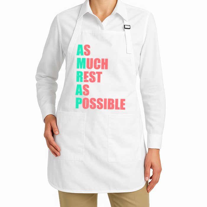 As Much Rest As Possible AMRAP Funny Trendy Apron