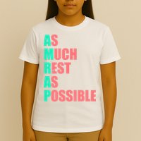 As Much Rest As Possible AMRAP Funny Trendy T-Shirt