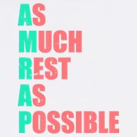 As Much Rest As Possible AMRAP Funny Trendy Button