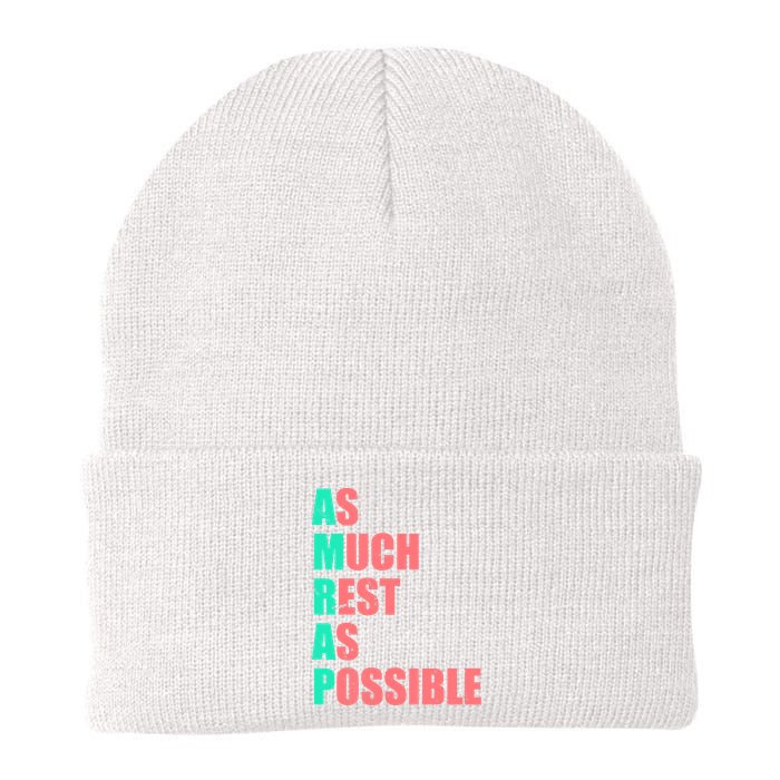 As Much Rest As Possible AMRAP Funny Trendy Beanie