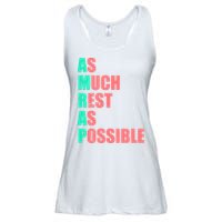 As Much Rest As Possible AMRAP Funny Trendy Ladies Essential Flowy Tank