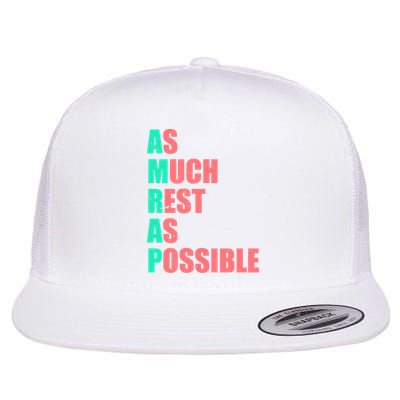 As Much Rest As Possible AMRAP Funny Trendy Flatbill Hat