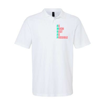 As Much Rest As Possible AMRAP Funny Trendy Polo