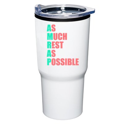 As Much Rest As Possible AMRAP Funny Trendy Tumbler