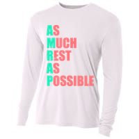 As Much Rest As Possible AMRAP Funny Trendy Cooling Performance Long Sleeve Crew