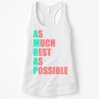 As Much Rest As Possible AMRAP Funny Trendy Womens Tank Top