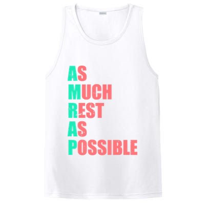 As Much Rest As Possible AMRAP Funny Trendy PosiCharge Competitor Tank