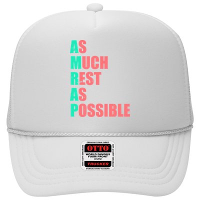As Much Rest As Possible AMRAP Funny Trendy Trucker Hat
