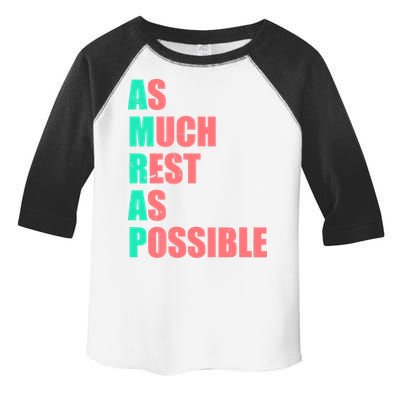 As Much Rest As Possible AMRAP Funny Trendy Toddler Fine Jersey T-Shirt