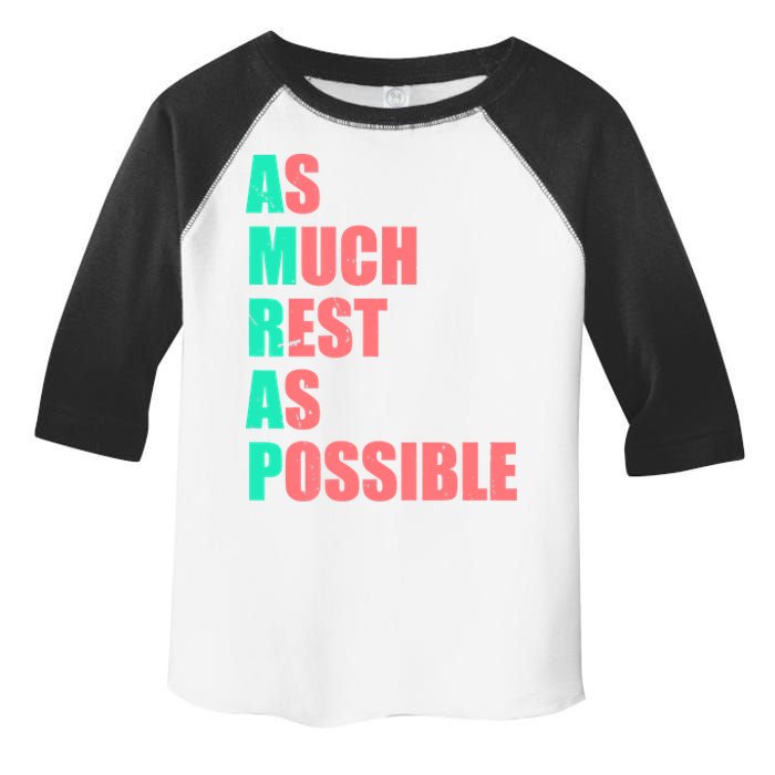 As Much Rest As Possible AMRAP Funny Trendy Toddler Fine Jersey T-Shirt
