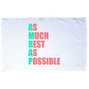 As Much Rest As Possible AMRAP Funny Trendy Microfiber Hand Towel