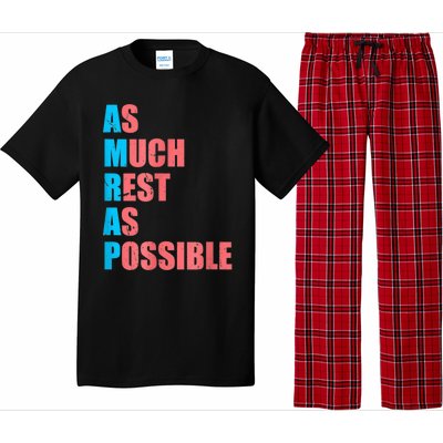 As Much Rest As Possible AMRAP Funny Trendy Pajama Set