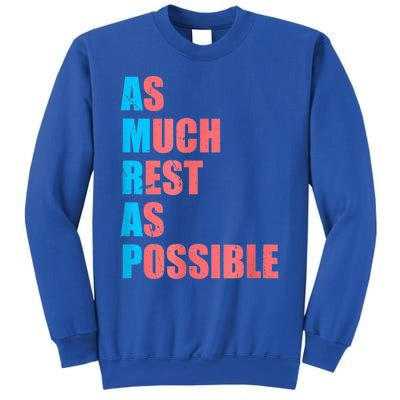 As Much Rest As Possible AMRAP Funny Trendy Sweatshirt