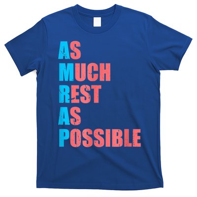 As Much Rest As Possible AMRAP Funny Trendy T-Shirt