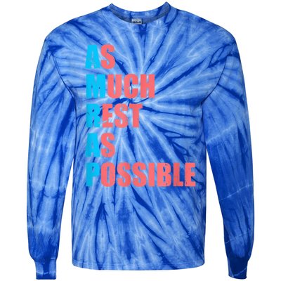 As Much Rest As Possible AMRAP Funny Trendy Tie-Dye Long Sleeve Shirt