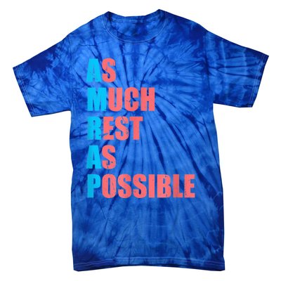 As Much Rest As Possible AMRAP Funny Trendy Tie-Dye T-Shirt