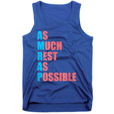 As Much Rest As Possible AMRAP Funny Trendy Tank Top