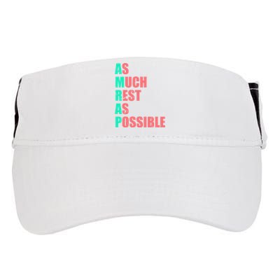 As Much Rest As Possible AMRAP Funny Trendy Adult Drive Performance Visor