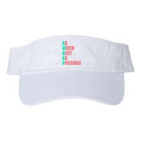 As Much Rest As Possible AMRAP Funny Trendy Valucap Bio-Washed Visor