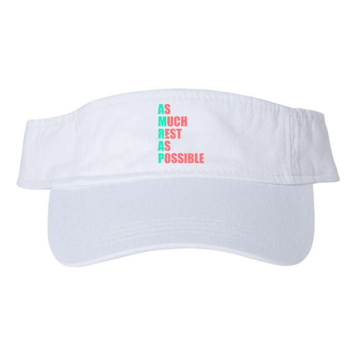 As Much Rest As Possible AMRAP Funny Trendy Valucap Bio-Washed Visor