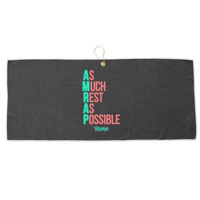 As Much Rest As Possible AMRAP Funny FIT2SERVE Large Microfiber Waffle Golf Towel