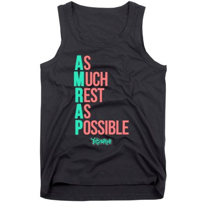 As Much Rest As Possible AMRAP Funny FIT2SERVE Tank Top