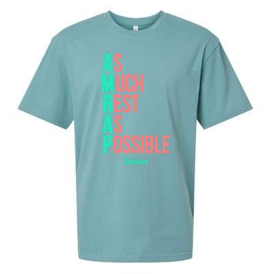 As Much Rest As Possible AMRAP Funny FIT2SERVE Sueded Cloud Jersey T-Shirt