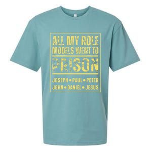 All My Role Models Went To Prison Jesus Paul Sueded Cloud Jersey T-Shirt