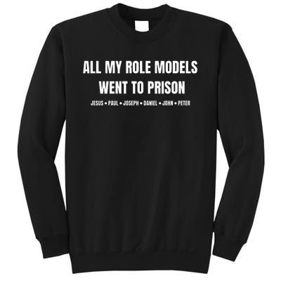 All My Role Models Went To Prison Jesus Paul Joseph Daniel Peter John Sweatshirt