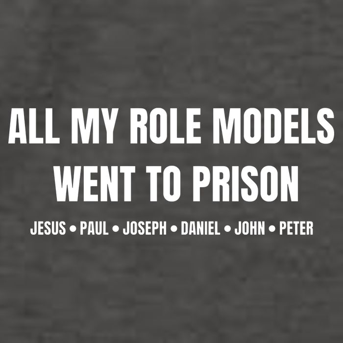 All My Role Models Went To Prison Jesus Paul Joseph Daniel Peter John Vector Backpack