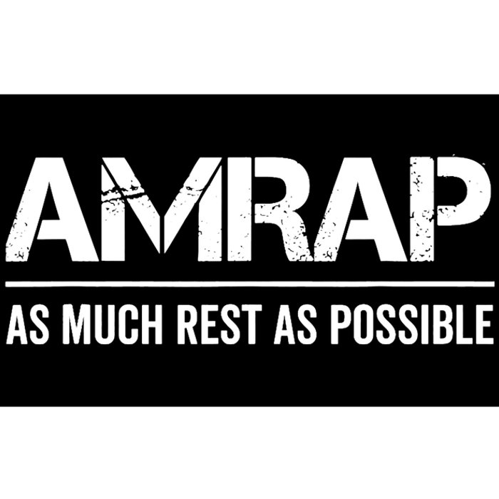 As Much Rest As Possible AMRAP Funny Trendy Bumper Sticker