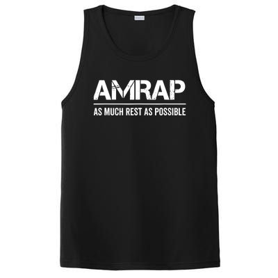 As Much Rest As Possible AMRAP Funny Trendy PosiCharge Competitor Tank