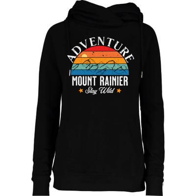 Adventure Mount Rainier Stay Wild Womens Funnel Neck Pullover Hood