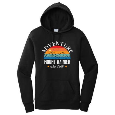 Adventure Mount Rainier Stay Wild Women's Pullover Hoodie