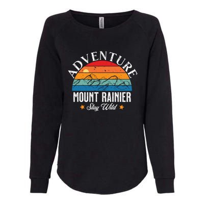 Adventure Mount Rainier Stay Wild Womens California Wash Sweatshirt