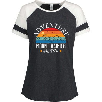 Adventure Mount Rainier Stay Wild Enza Ladies Jersey Colorblock Tee